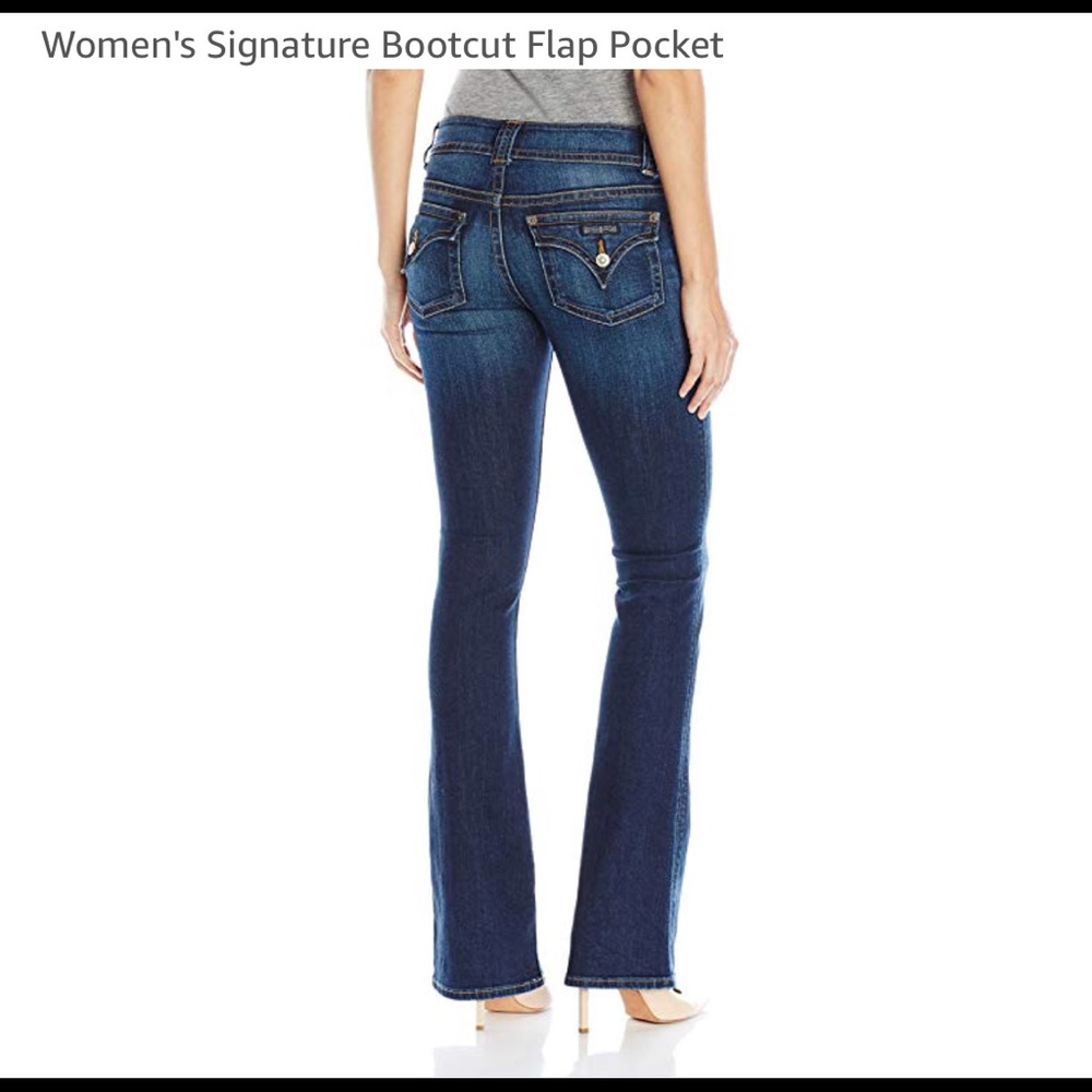 Hudson Jean signature bootcut flap pocket